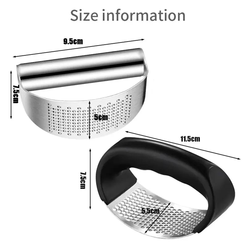 Kitchen Charm™ Upgraded Stainless Steel Garlic Press