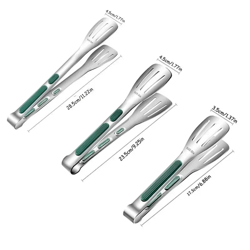 Kitchen Charm™ Stainless Steel Food Tongs