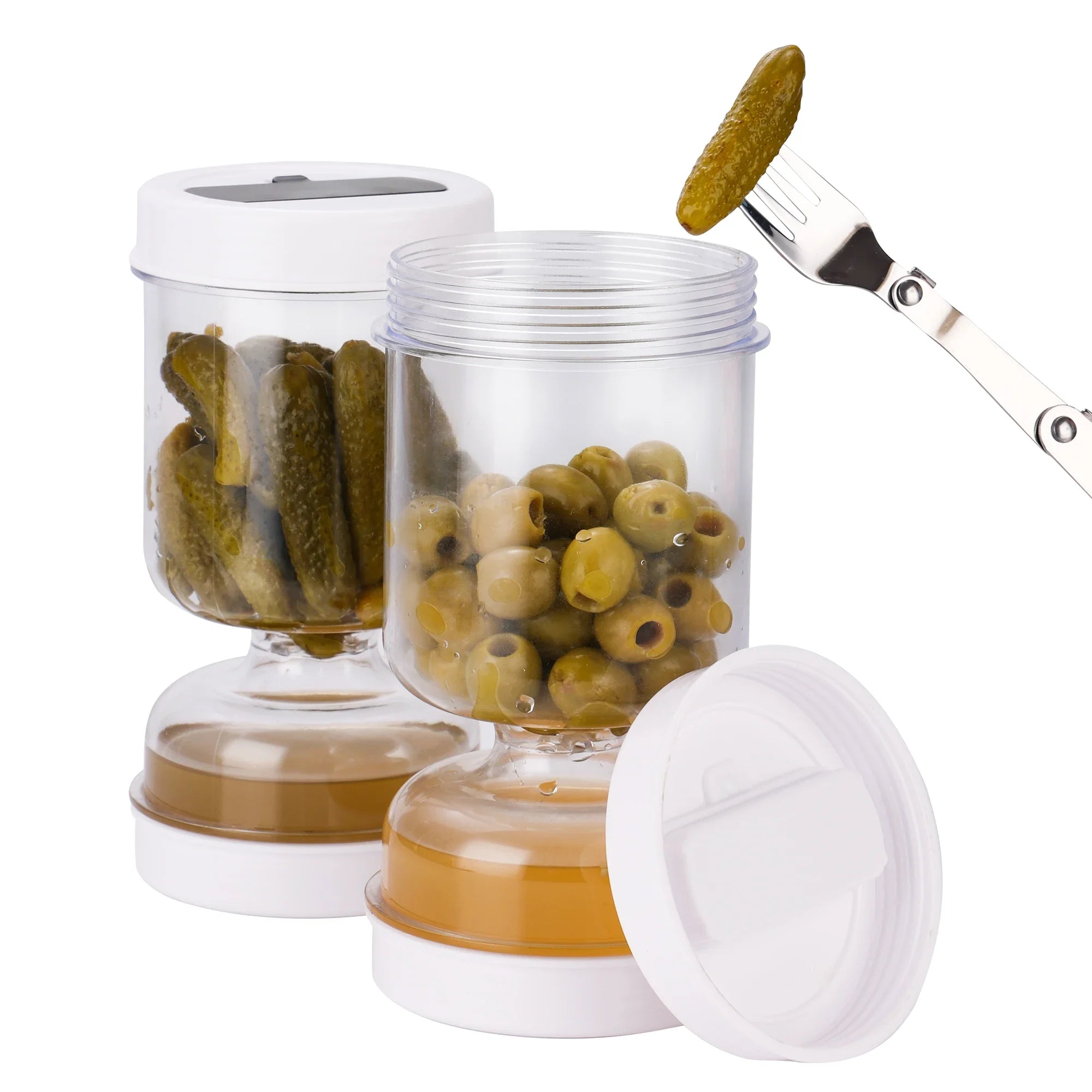 Kitchen Charm™ Pickle & Olive Jar with For