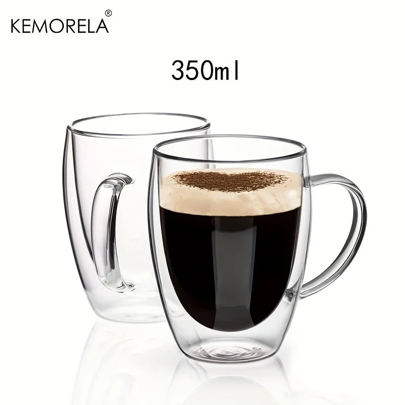 Kitchen Charm™ Double Wall Glass Coffee Mug