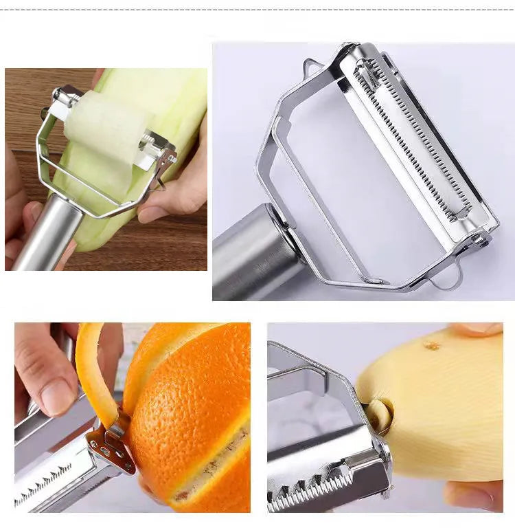 Kitchen Charm™ Stainless Steel Double-Head Vegetable Peeler