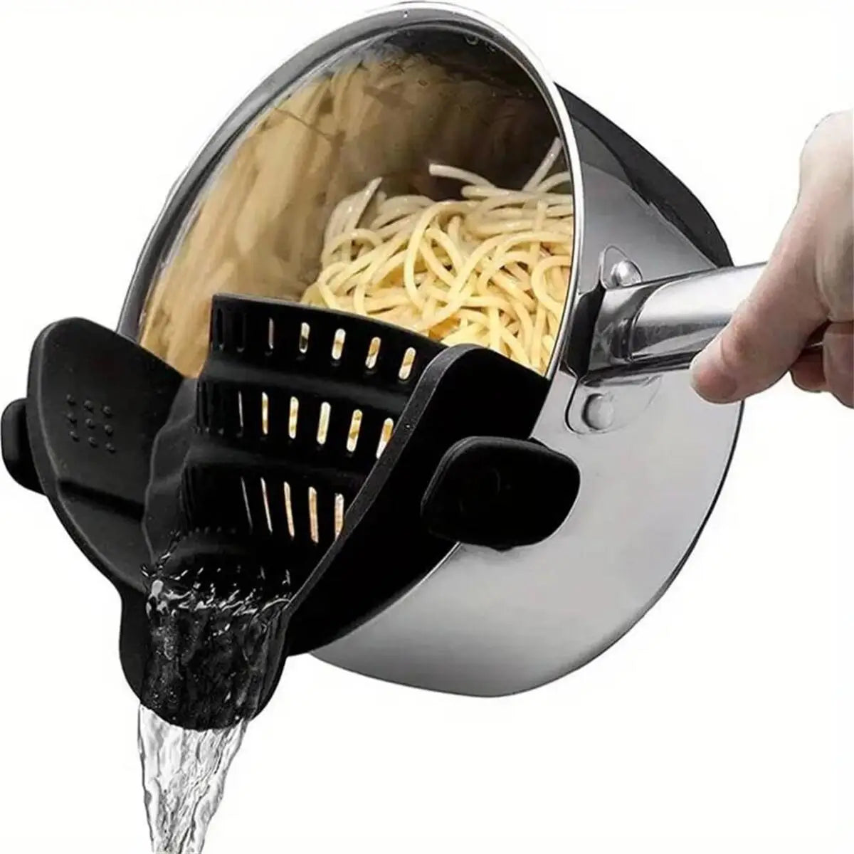 Kitchen Charm™ Adjustable Clip-On Pot Strainer