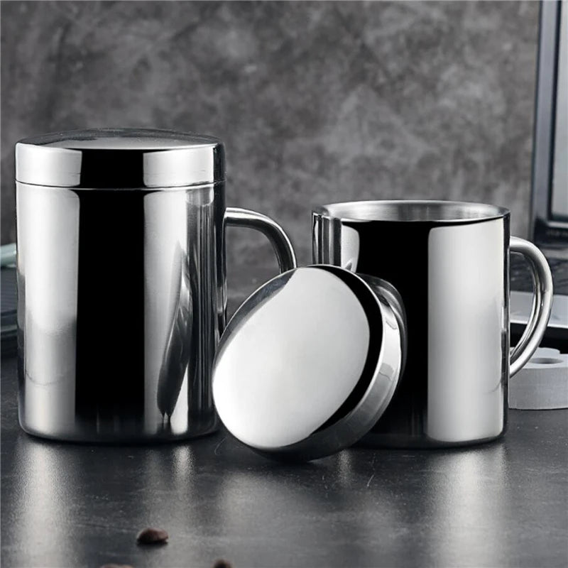 Kitchen Charm™ Double Wall Stainless Steel Coffee Mug