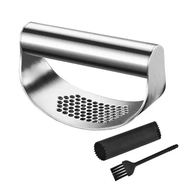 Kitchen Charm™ Upgraded Stainless Steel Garlic Press