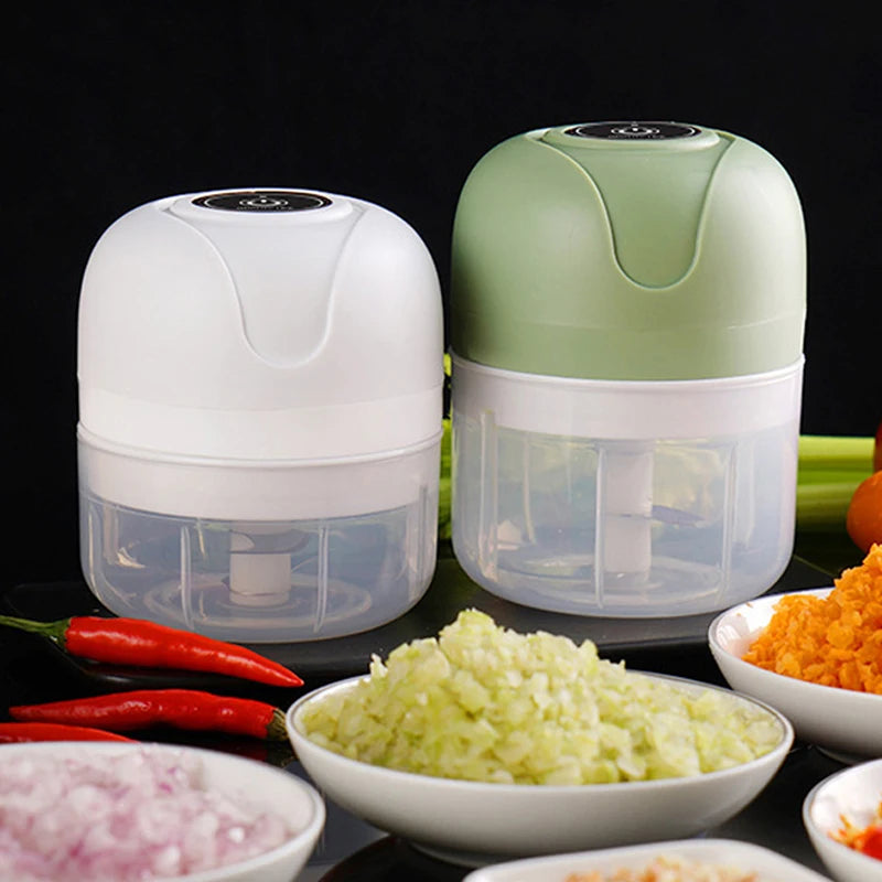 Kitchen Charm™ Mini Electric Garlic Chopper