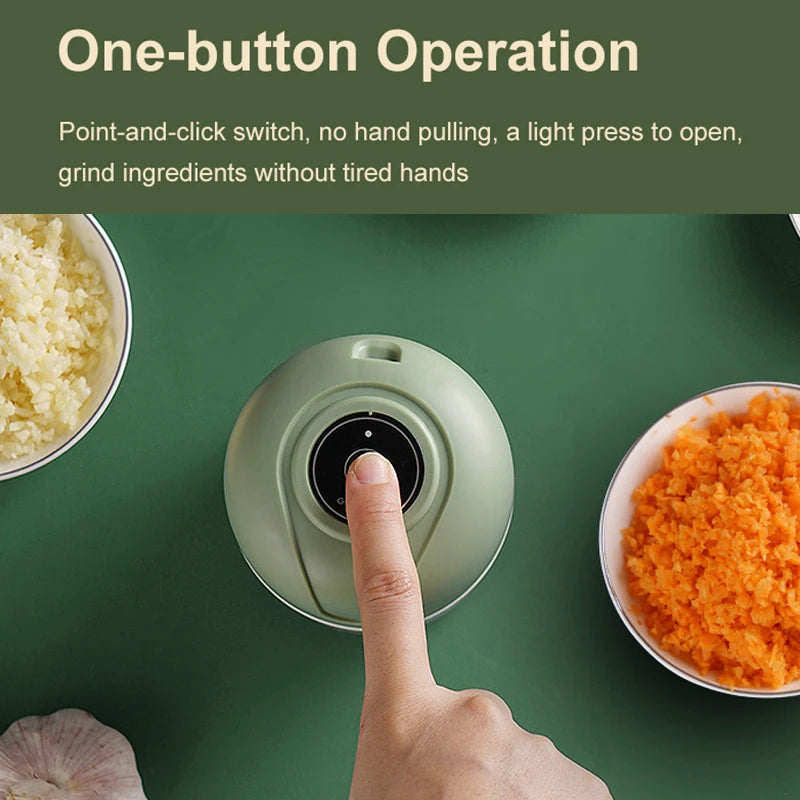 Kitchen Charm™ Mini Electric Garlic Chopper