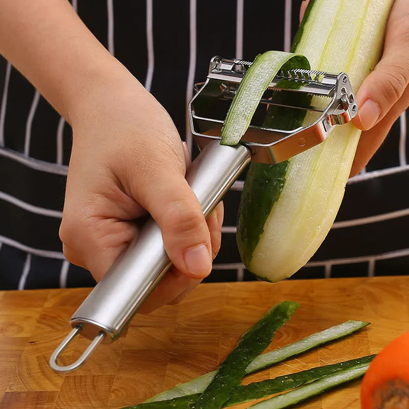 Kitchen Charm™ Stainless Steel Double-Head Vegetable Peeler