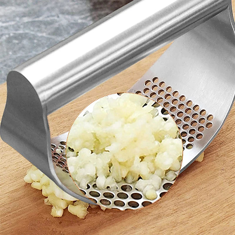 Kitchen Charm™ Upgraded Stainless Steel Garlic Press
