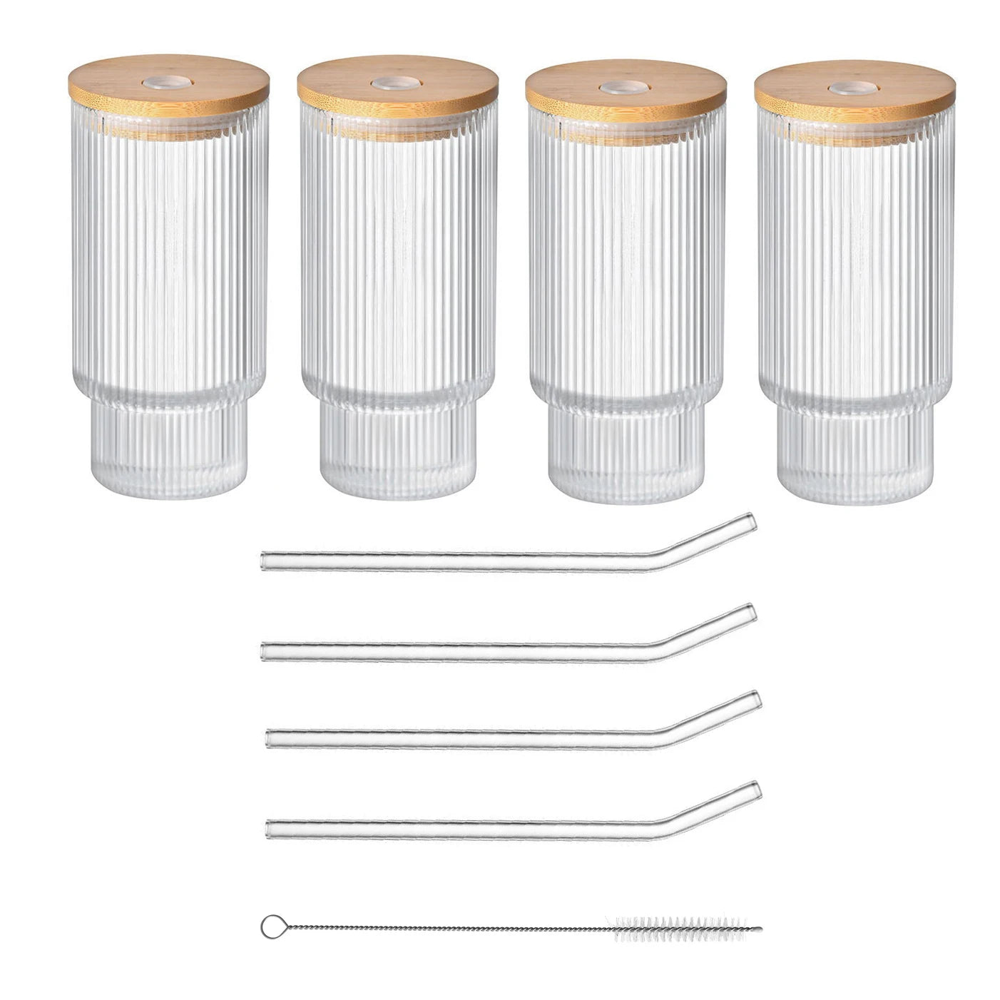 Ribbed Glassware Set