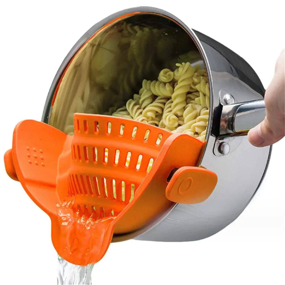 Kitchen Charm™ Adjustable Clip-On Pot Strainer