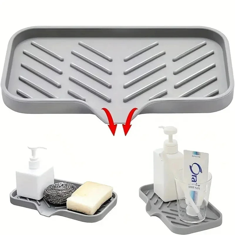 Kitchen Charm™ Multifunctional Silicone Sink Tray with Drain