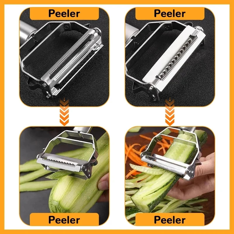 Kitchen Charm™ Stainless Steel Double-Head Vegetable Peeler