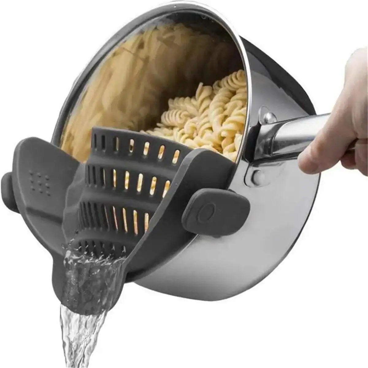 Kitchen Charm™ Adjustable Clip-On Pot Strainer