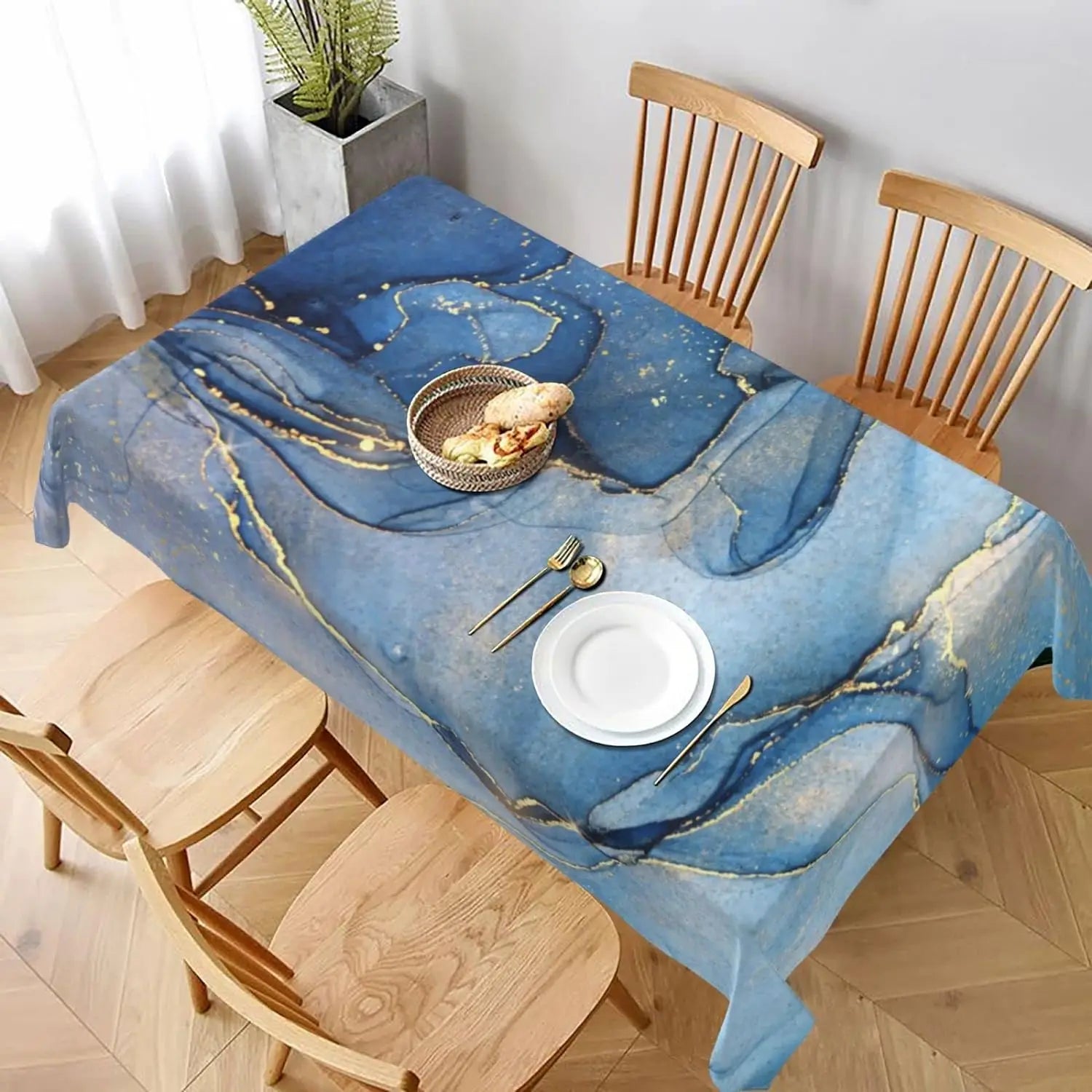 Marble Tablecloth Decor