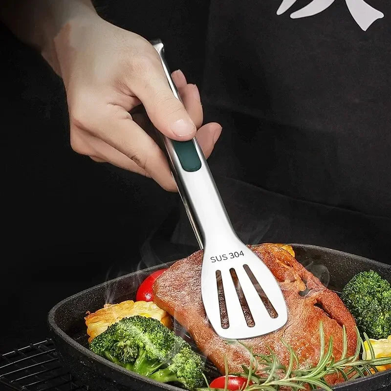 Kitchen Charm™ Stainless Steel Food Tongs