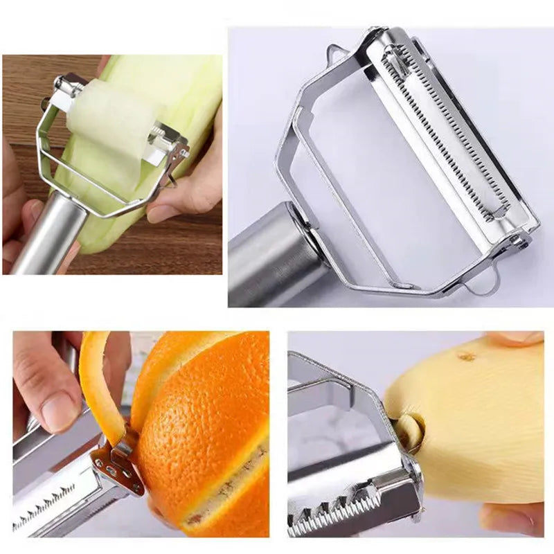 Kitchen Charm™ Stainless Steel Double-Head Vegetable Peeler