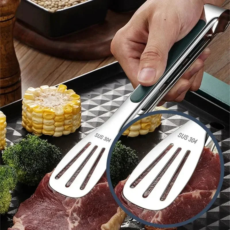 Kitchen Charm™ Stainless Steel Food Tongs