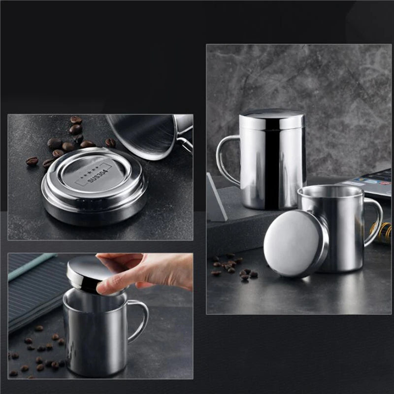 Kitchen Charm™ Double Wall Stainless Steel Coffee Mug