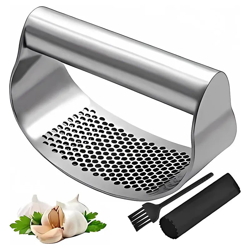 Kitchen Charm™ Upgraded Stainless Steel Garlic Press