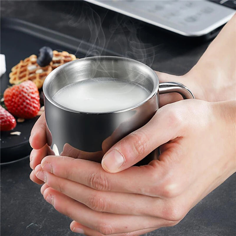 Kitchen Charm™ Double Wall Stainless Steel Coffee Mug