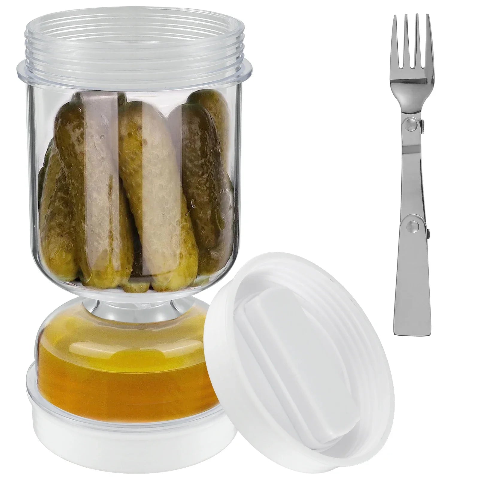 Kitchen Charm™ Pickle & Olive Jar with For