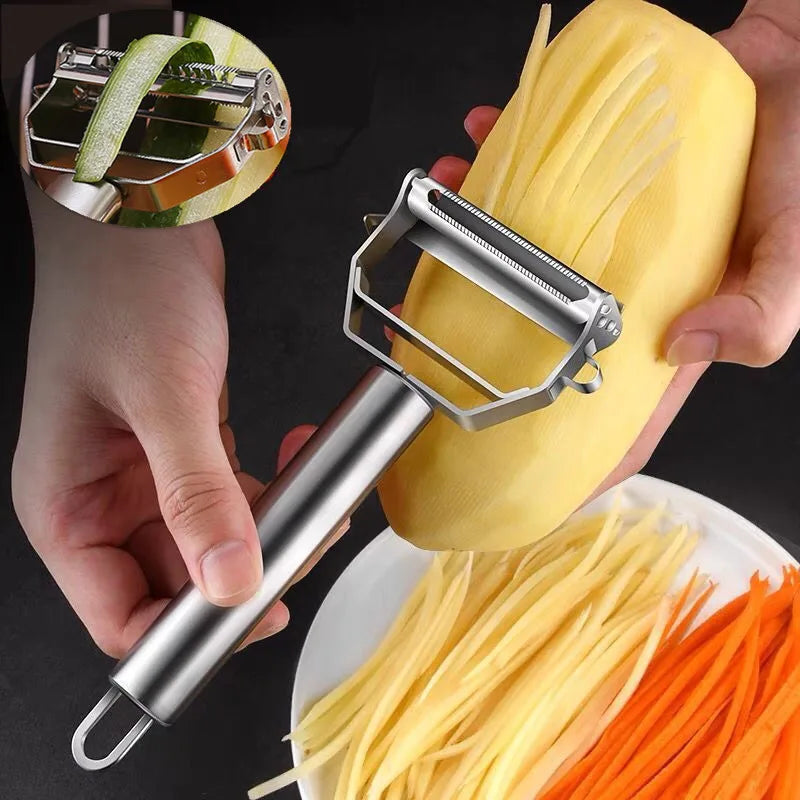 Kitchen Charm™ Stainless Steel Double-Head Vegetable Peeler