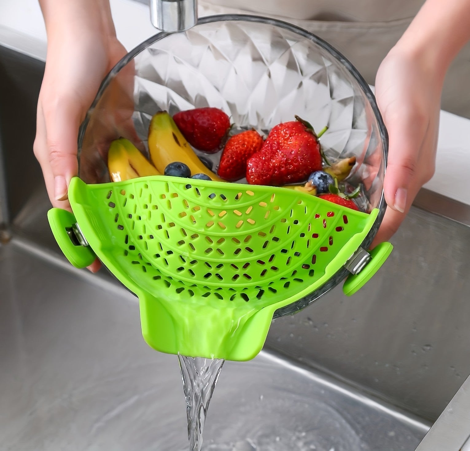 Adjustable Clip-On Pot Strainer